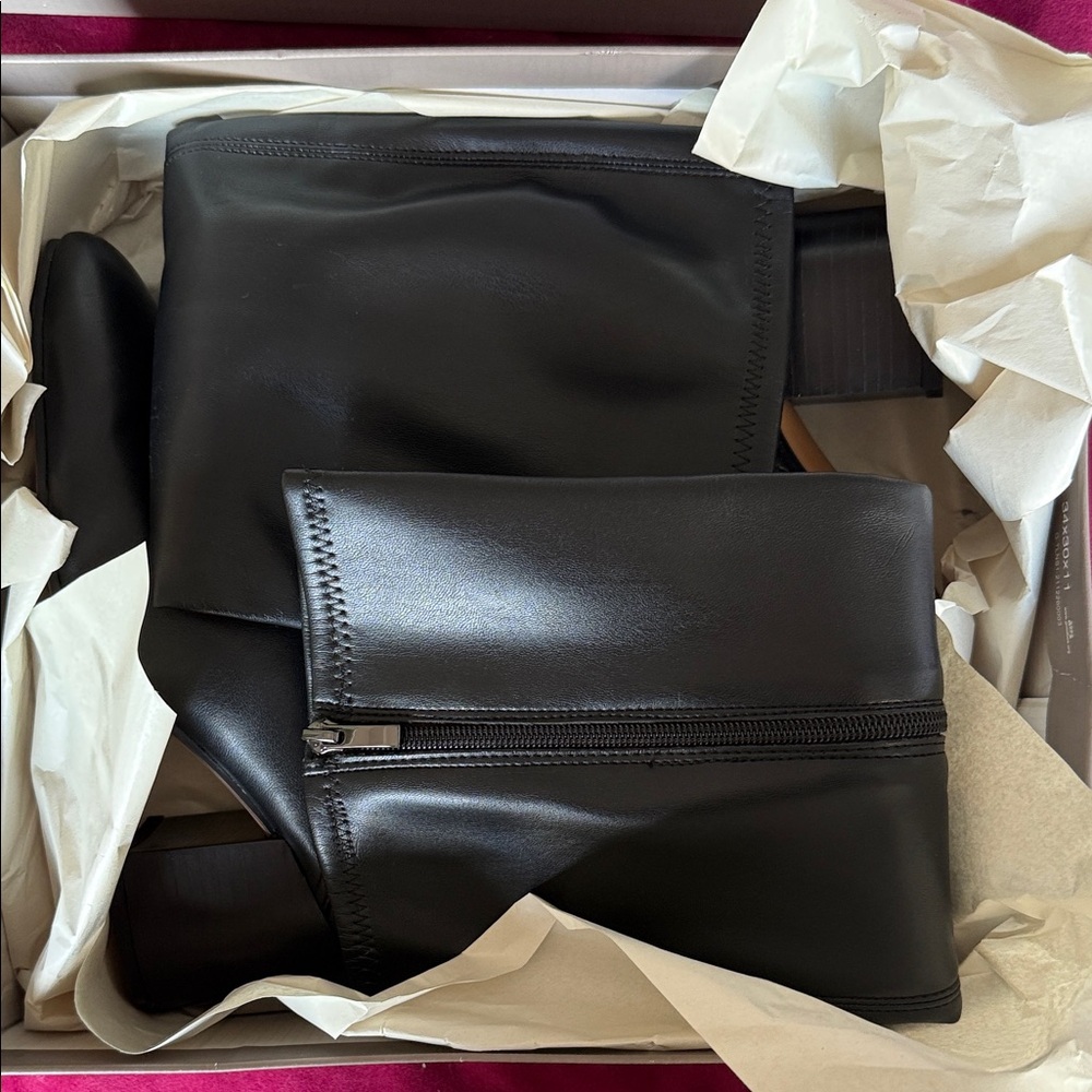 Franco Sarto Black Heeled Boots - Picture 7 of 8